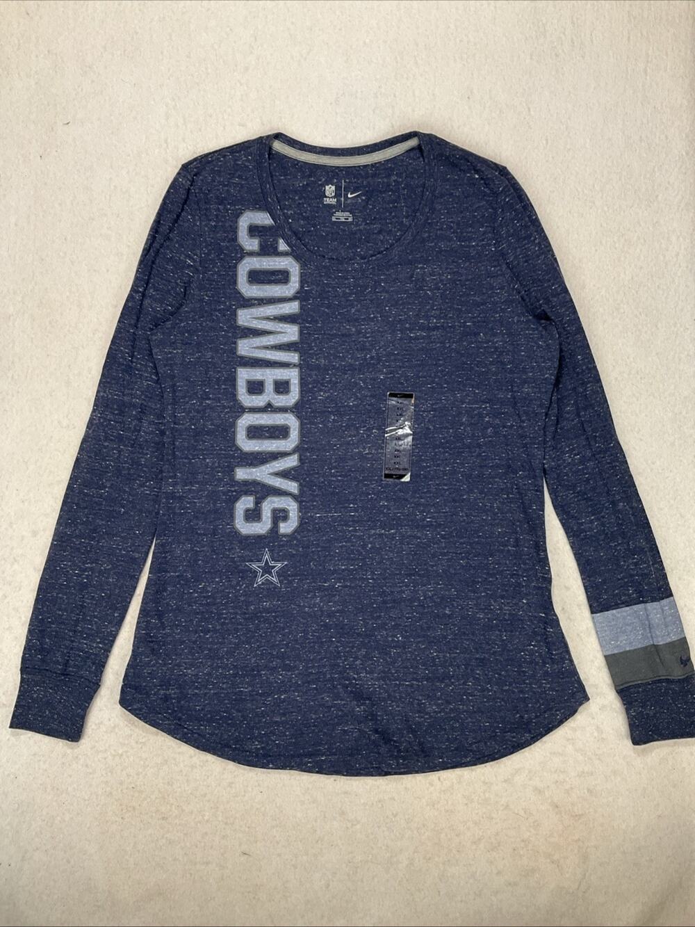 NEW Dallas Cowboys Official NFL Nike Womens Long Sleeve Tee XXL Logo Soft